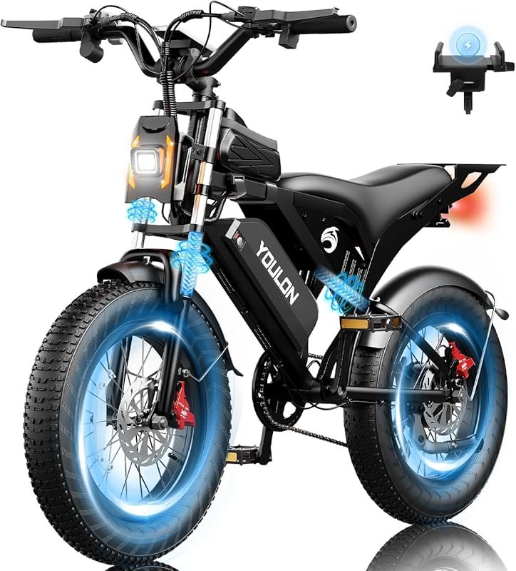 High-Speed Electric Bike for Adults, 30/38MPH, 1500/2000W Motor, Dual 