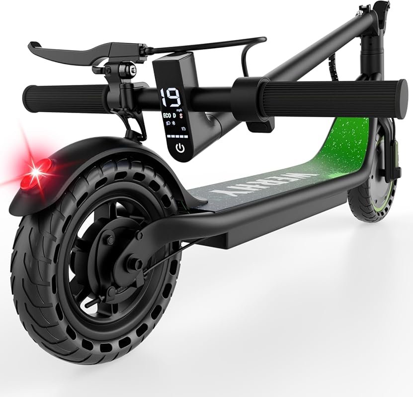 Folding Electric Scooter: 350W Motor, 19MPH Top Speed, 12-Mile Range, 