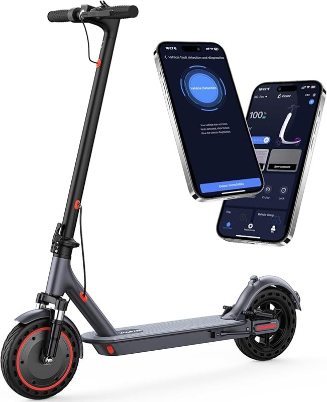 VOLPAM Electric Scooter: 10-11 Inch Tires, 500-800W Motor, 60-Mile Ran