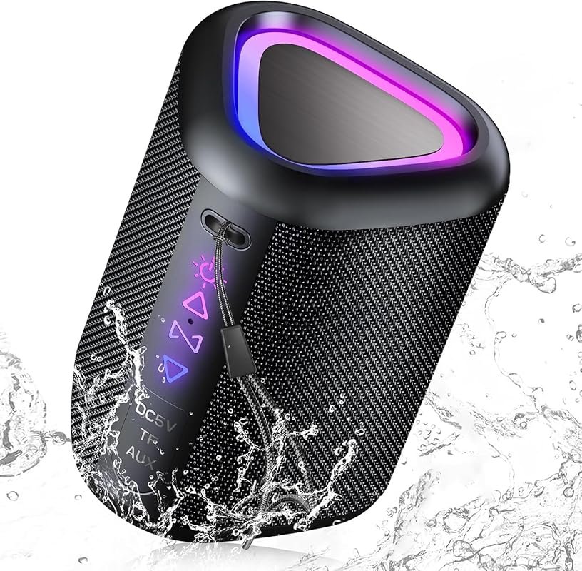 aowoka 2025 Portable Wireless Bluetooth Speaker: 24H Playtime, IPX7 Wa