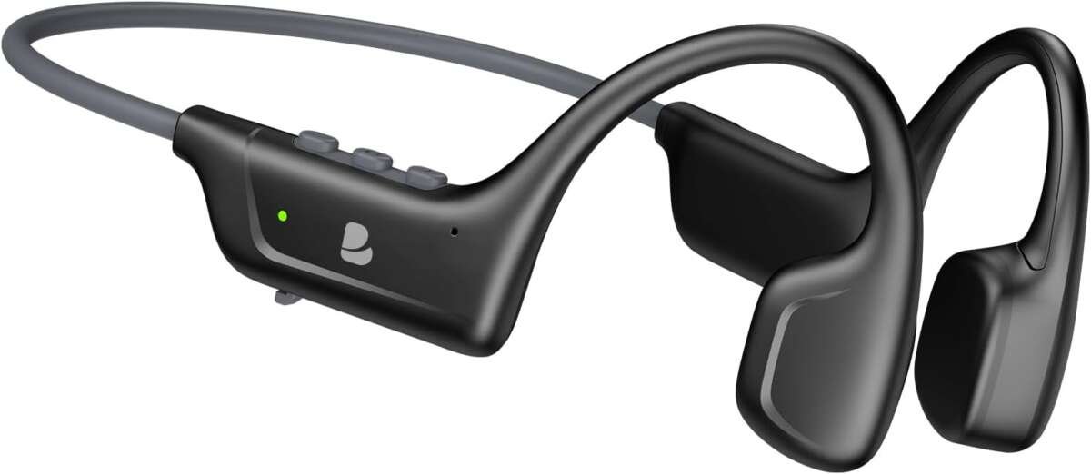 Bone Conduction Open-Ear Bluetooth V5.4 Headphones: 8H Playtime, IPX6