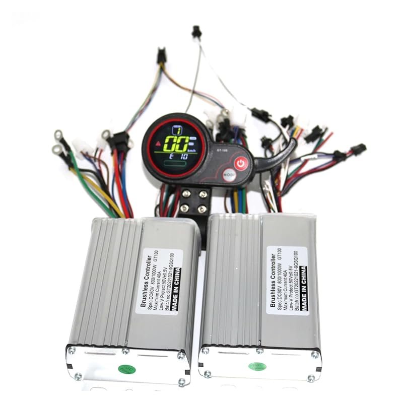 Dual Drive Electric Bike Controller for 36/48/60V, 800/1000W BLDC Moto