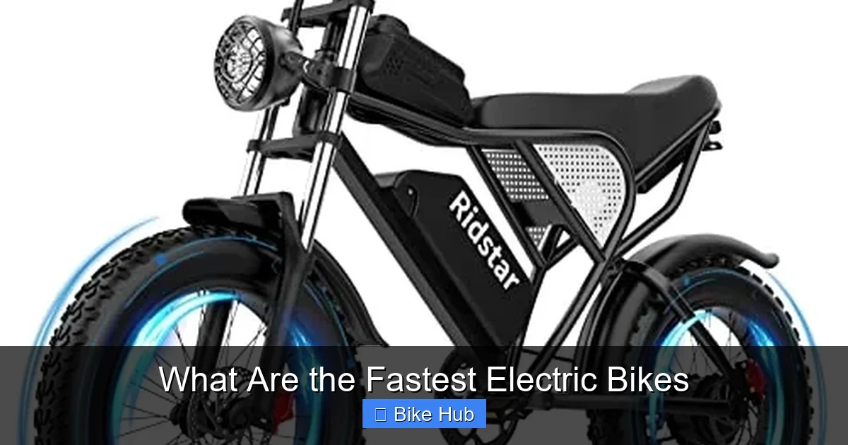What Are the Fastest Electric Bikes