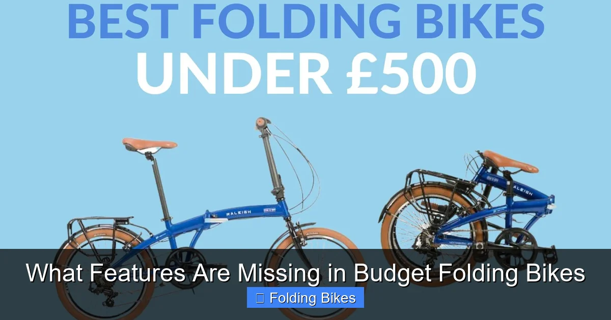 What Features Are Missing in Budget Folding Bikes