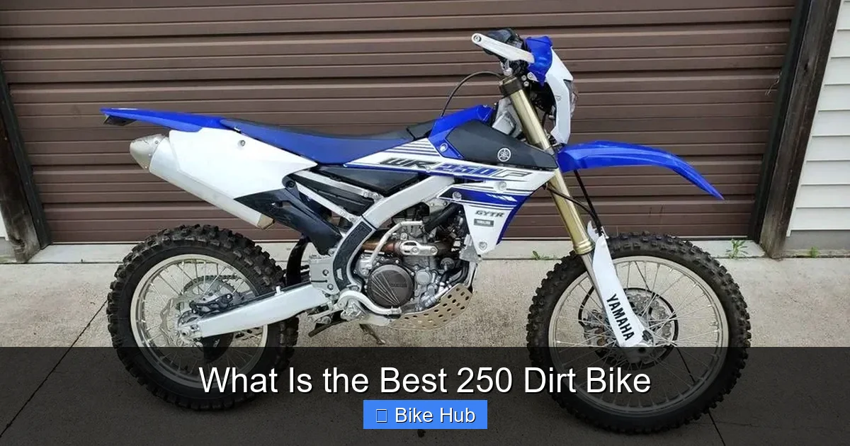 What Is the Best 250 Dirt Bike