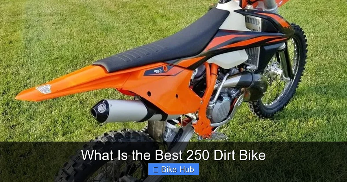 What Is the Best 250 Dirt Bike