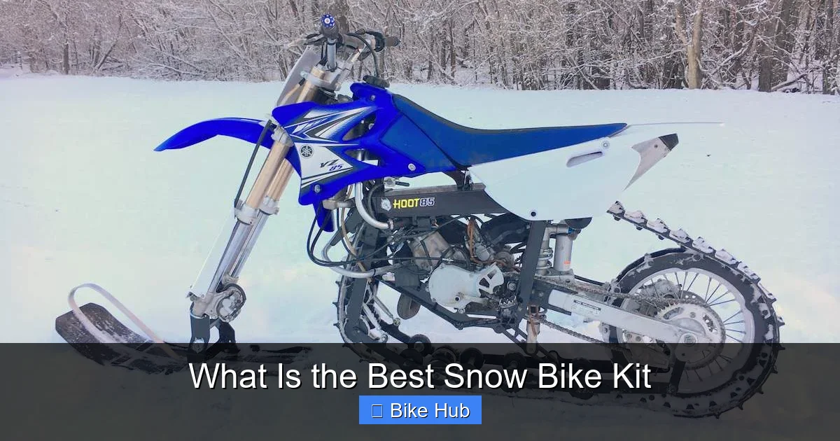What Is the Best Snow Bike Kit