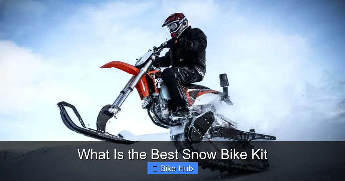 What Is the Best Snow Bike Kit