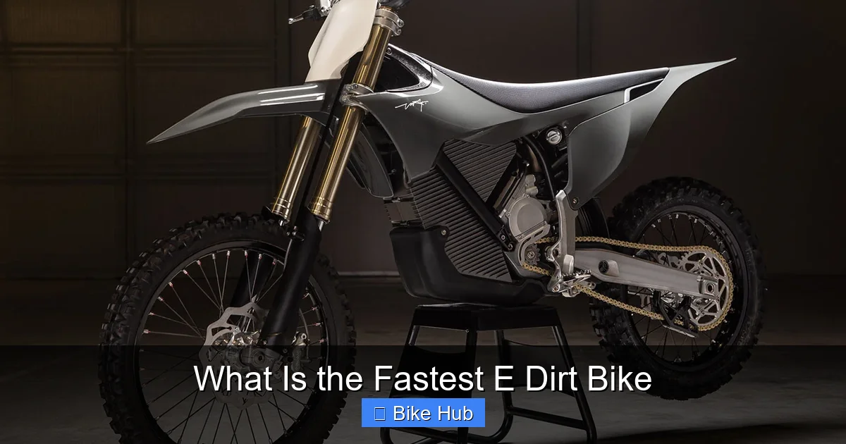 What Is the Fastest E Dirt Bike