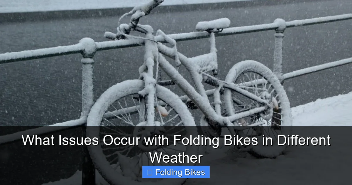 What Issues Occur with Folding Bikes in Different Weather