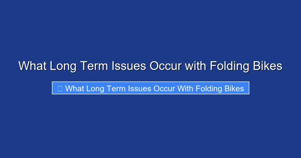 What Long Term Issues Occur with Folding Bikes