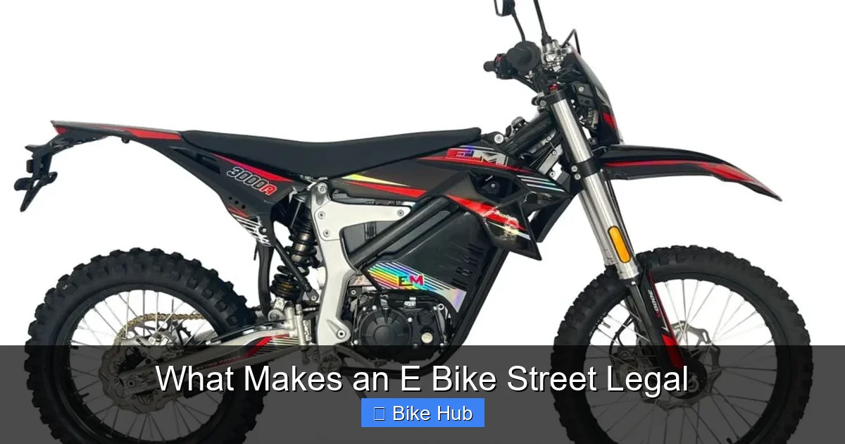 What Makes an E Bike Street Legal