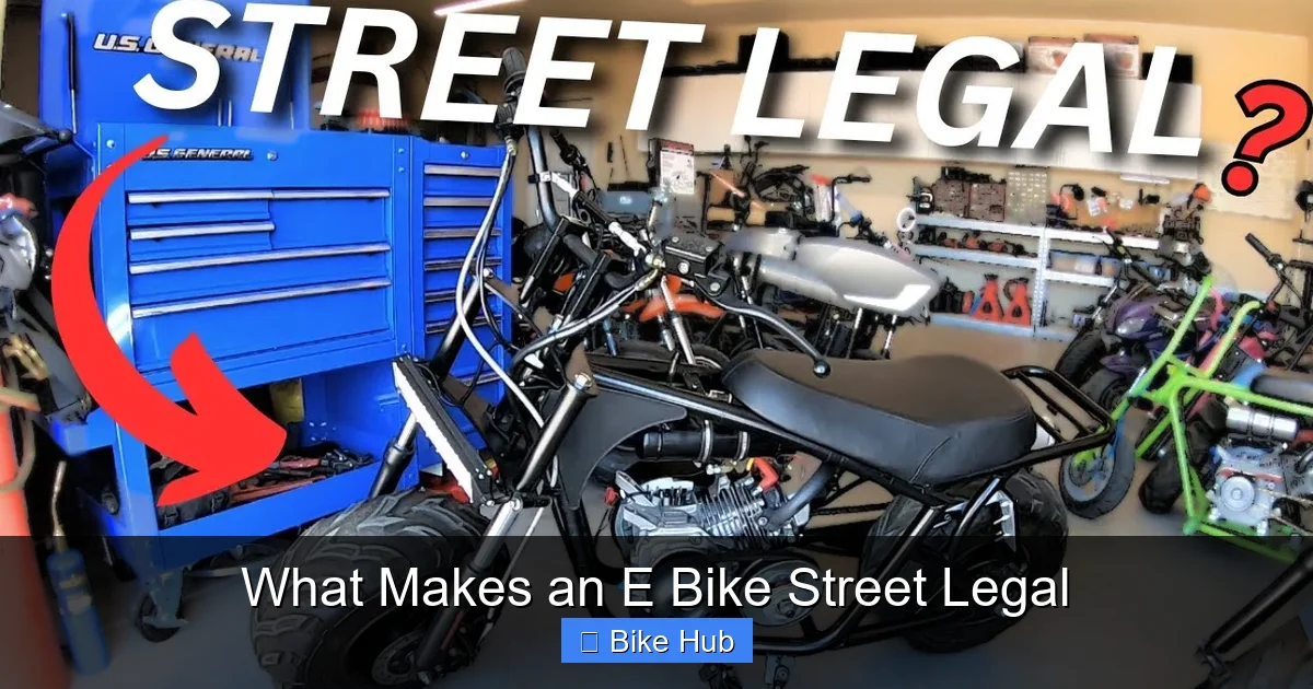 What Makes an E Bike Street Legal