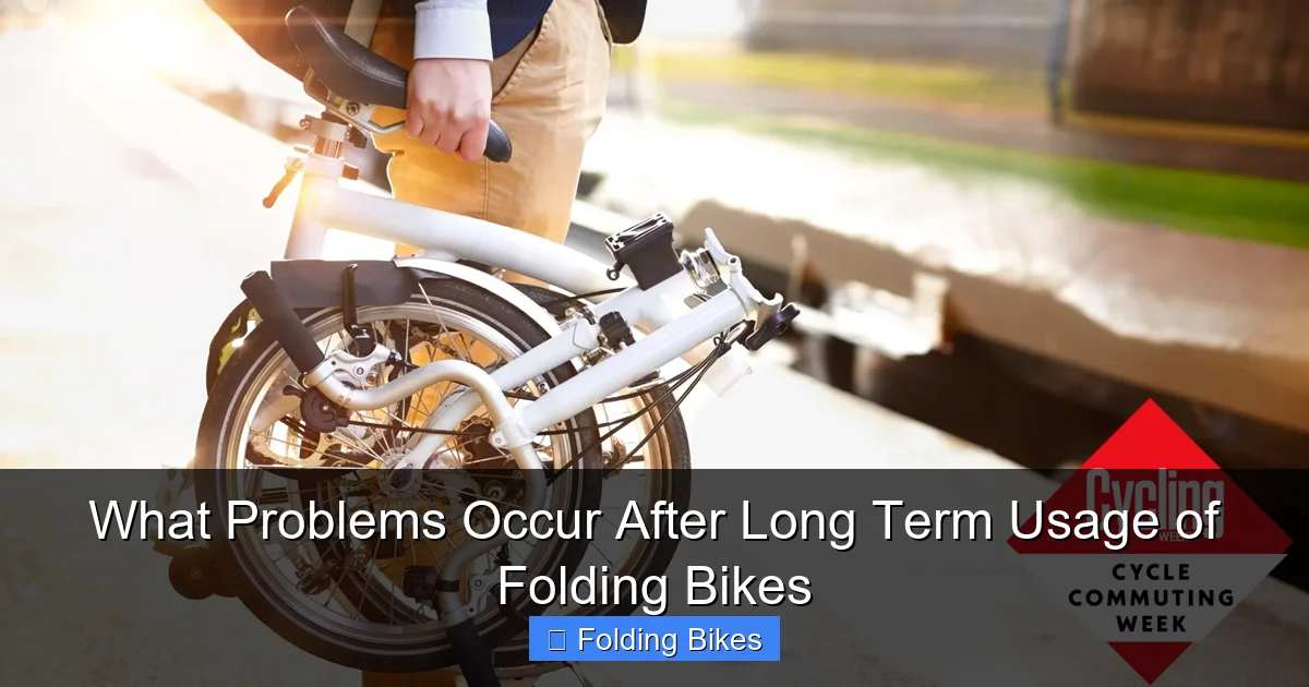What Problems Occur After Long Term Usage of Folding Bikes