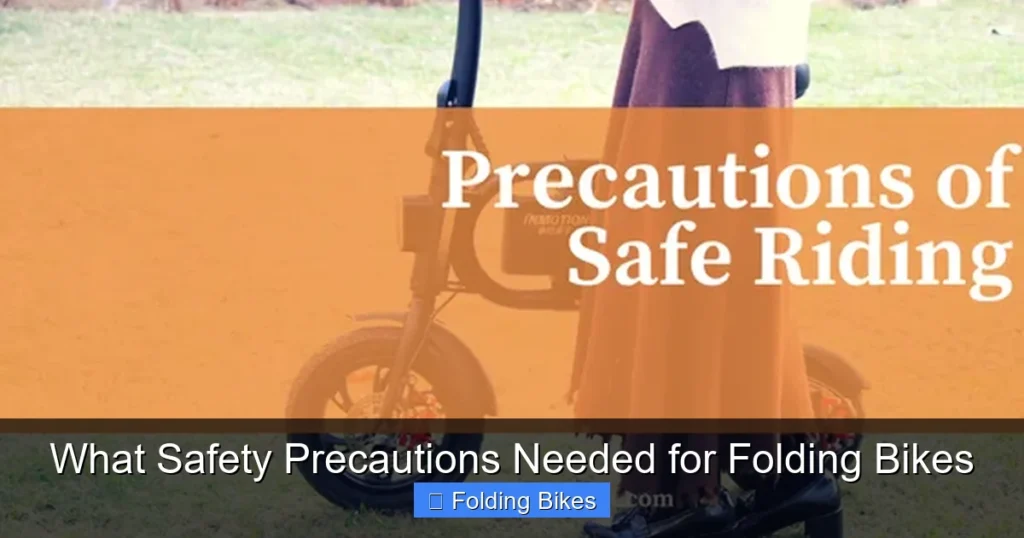 What Safety Precautions Needed for Folding Bikes