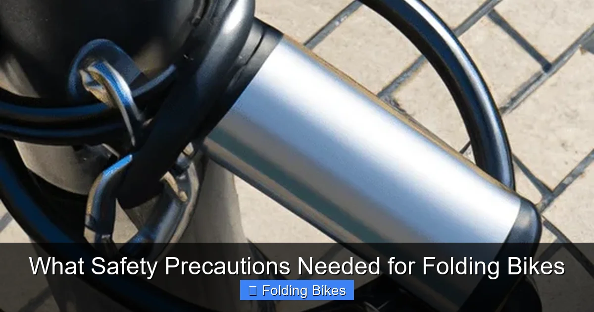 What Safety Precautions Needed for Folding Bikes