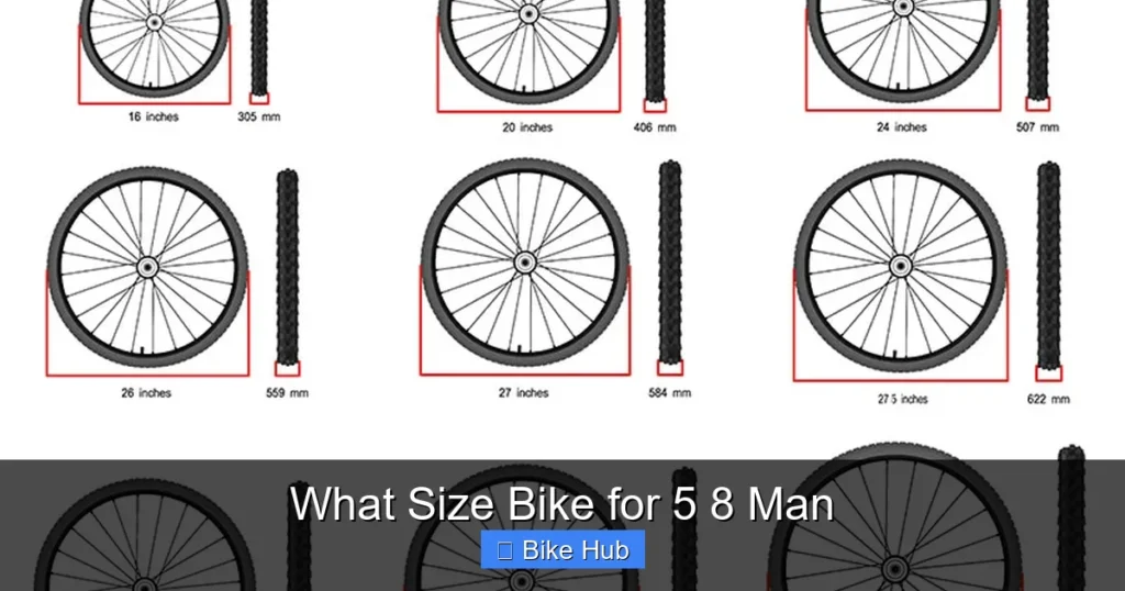 What Size Bike for 5 8 Man