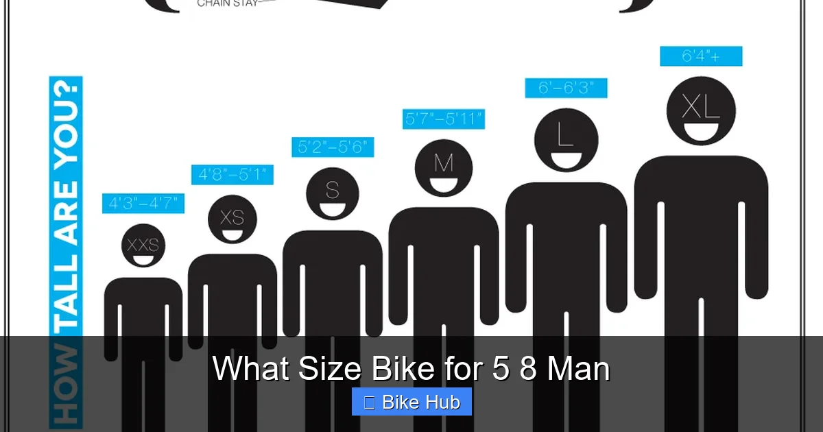What Size Bike for 5 8 Man