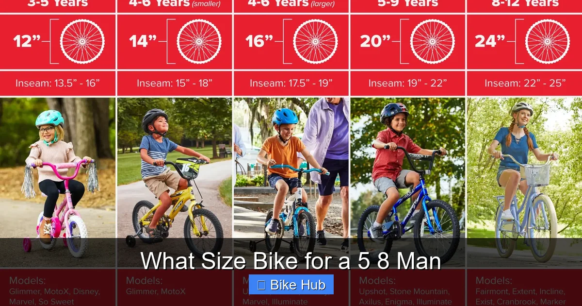 What Size Bike for a 5 8 Man