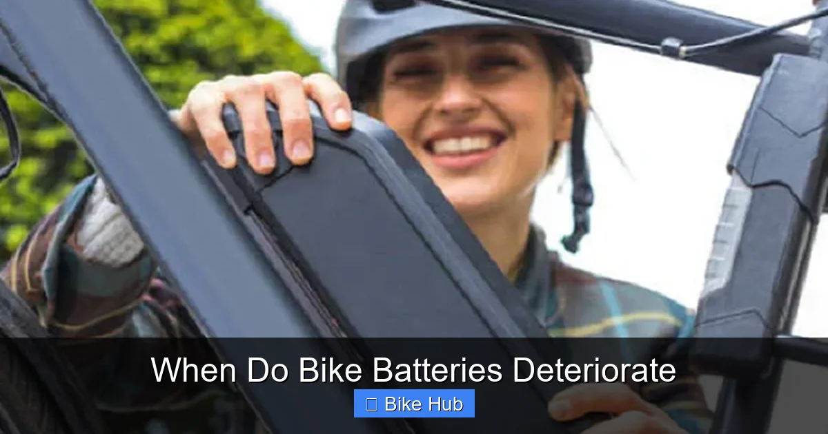 When Do Bike Batteries Deteriorate
