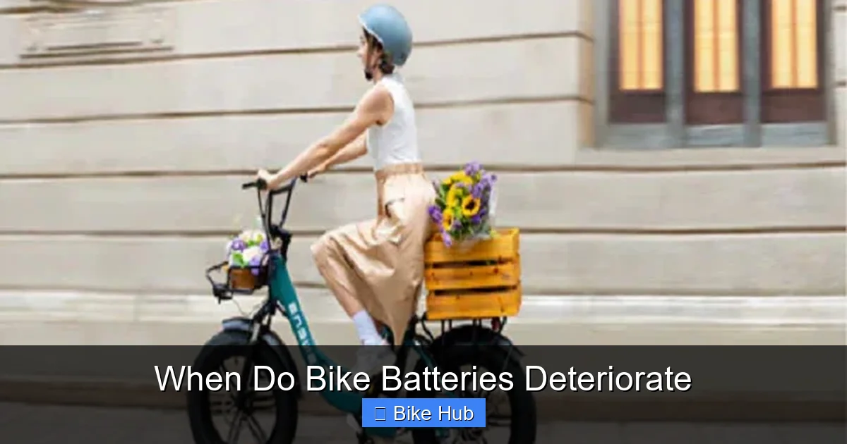 When Do Bike Batteries Deteriorate