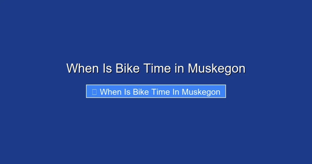When Is Bike Time in Muskegon