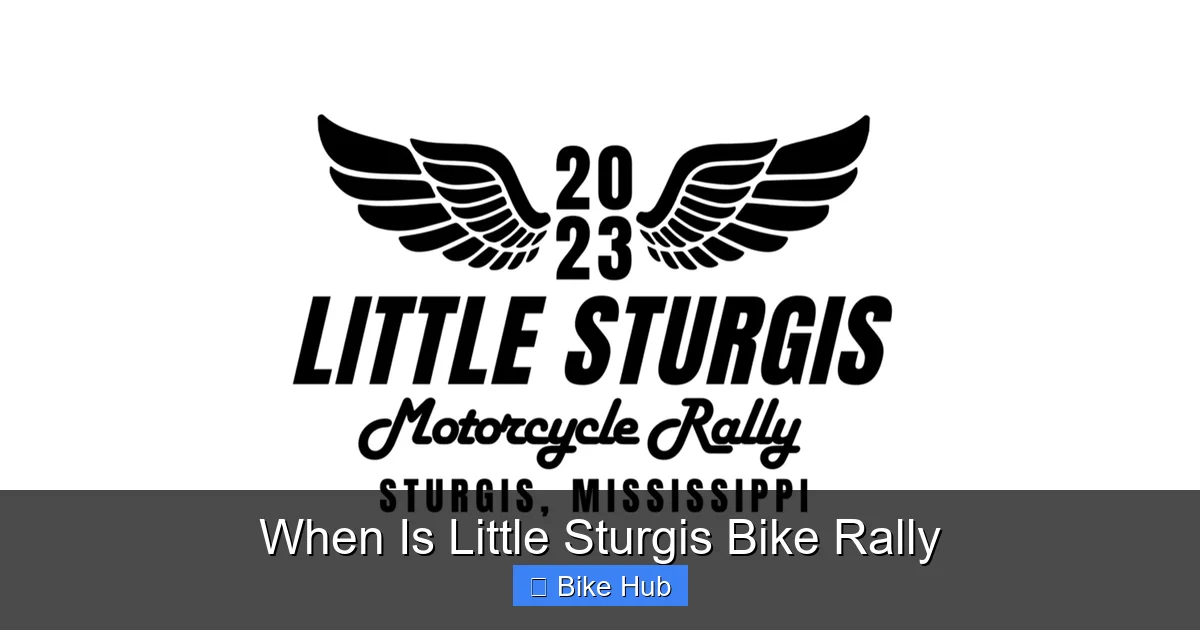 When Is Little Sturgis Bike Rally