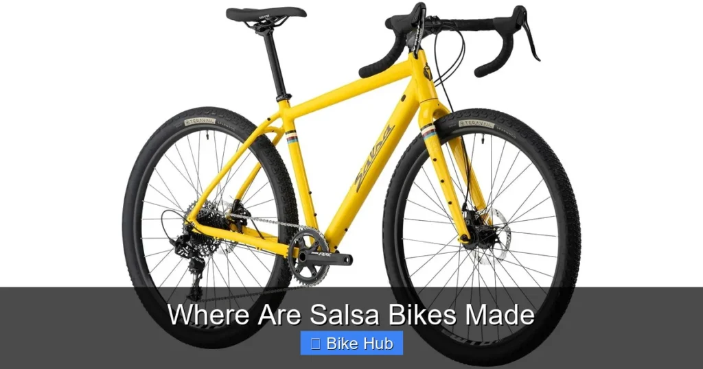 Where Are Salsa Bikes Made