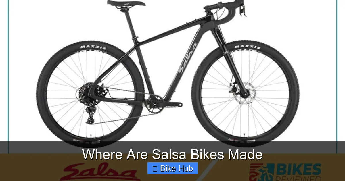 Where Are Salsa Bikes Made