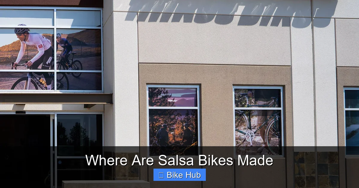 Where Are Salsa Bikes Made
