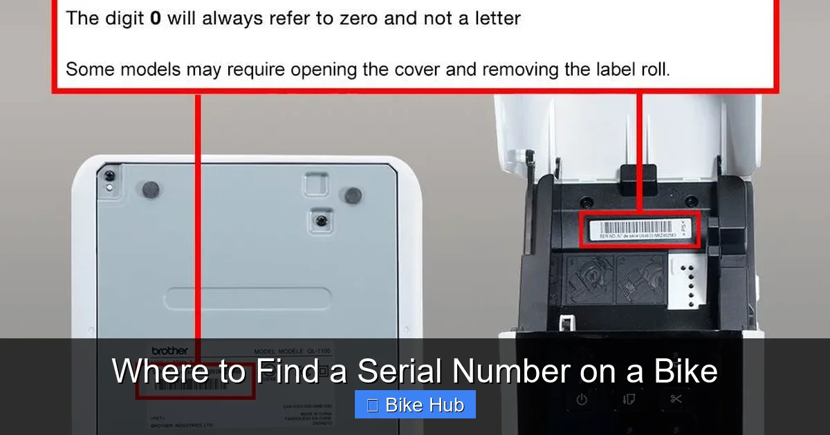 Where to Find a Serial Number on a Bike