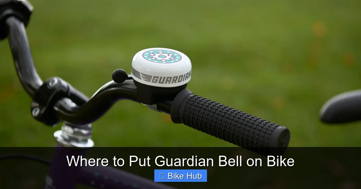 Where to Put Guardian Bell on Bike