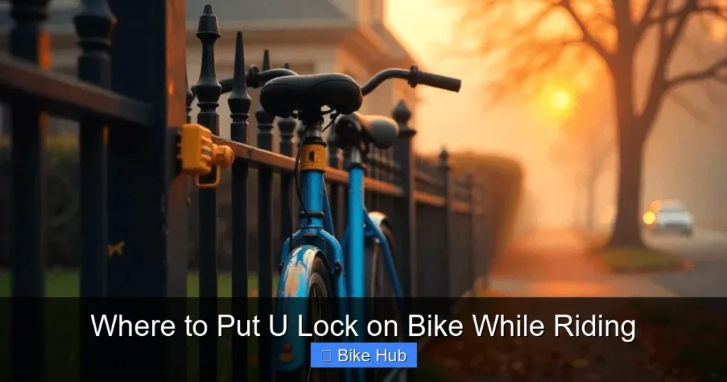 Where to Put U Lock on Bike While Riding
