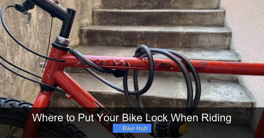 Where to Put Your Bike Lock When Riding