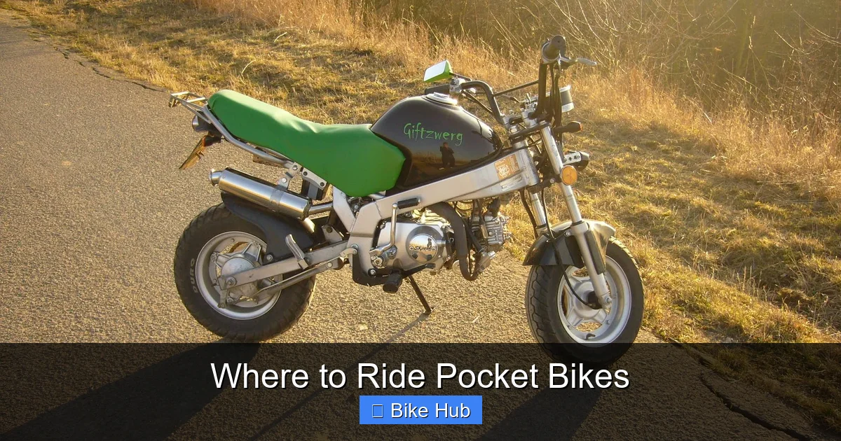 Where to Ride Pocket Bikes