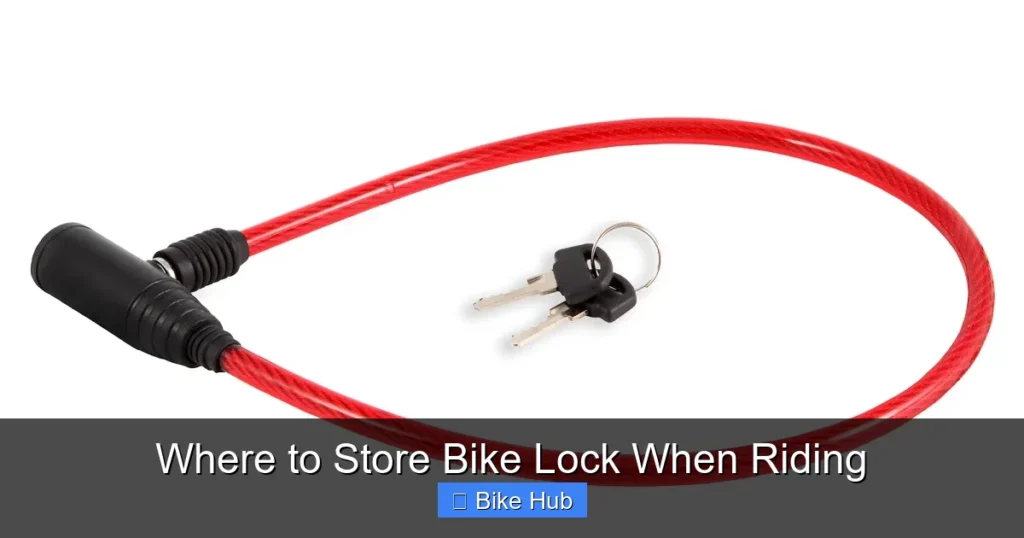 Where to Store Bike Lock When Riding