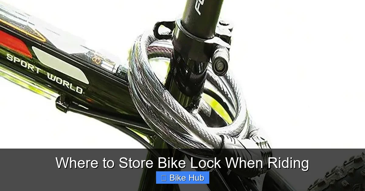 Where to Store Bike Lock When Riding