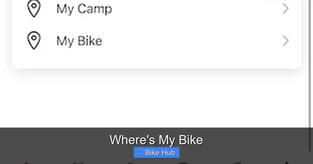 Where's My Bike