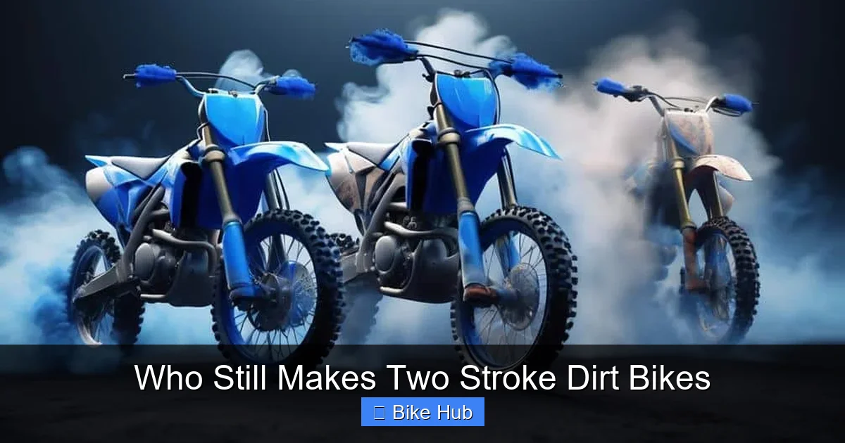 Who Still Makes Two Stroke Dirt Bikes