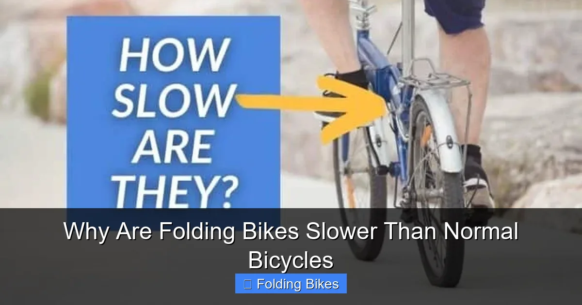 Why Are Folding Bikes Slower Than Normal Bicycles