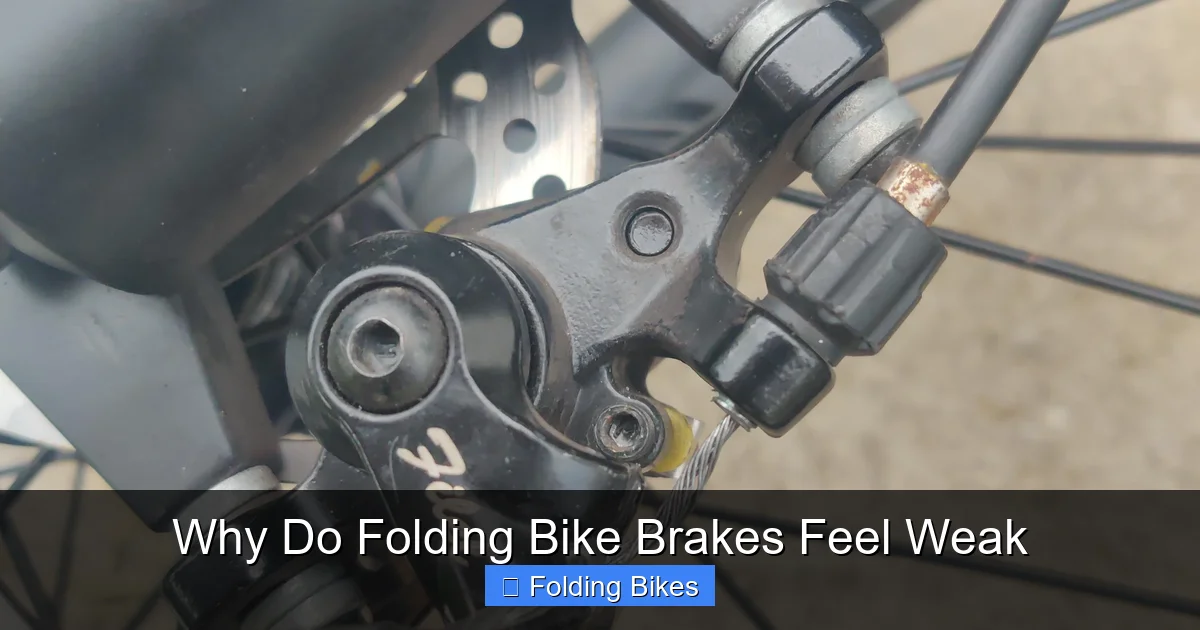 Why Do Folding Bike Brakes Feel Weak
