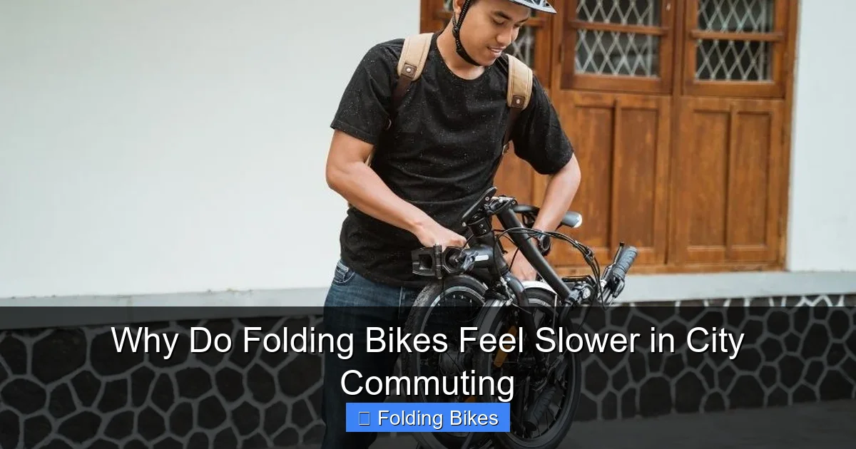 Why Do Folding Bikes Feel Slower in City Commuting
