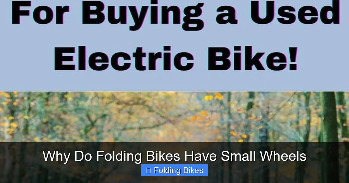 Why Do Folding Bikes Have Small Wheels