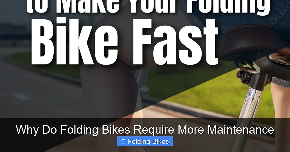 Why Do Folding Bikes Require More Maintenance