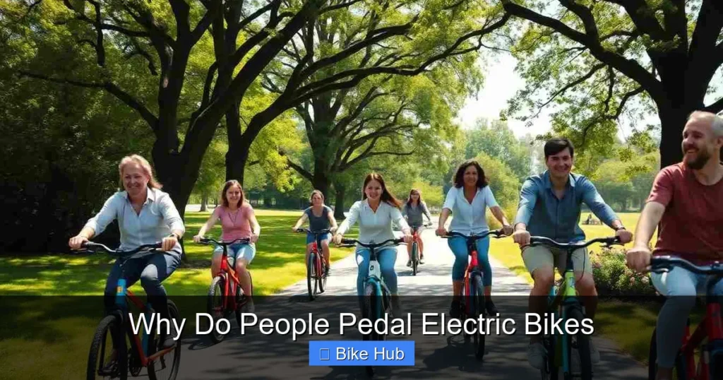 Why Do People Pedal Electric Bikes