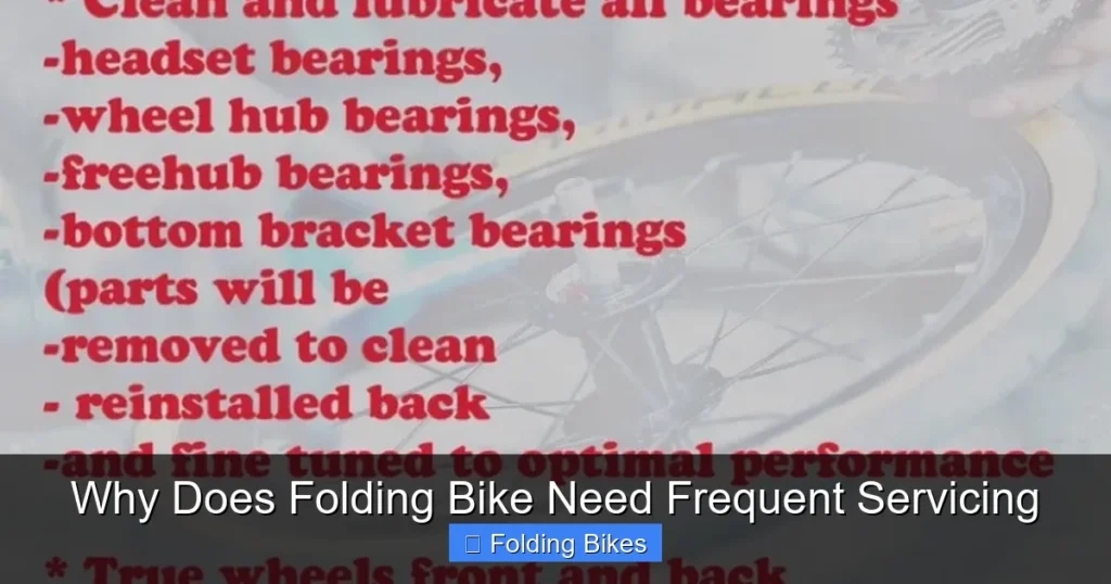 Why Does Folding Bike Need Frequent Servicing