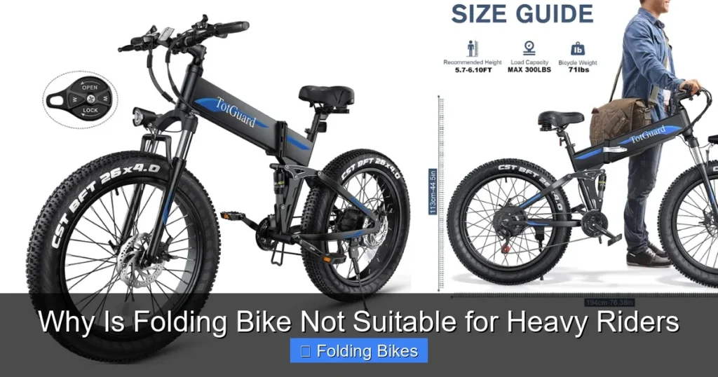 Why Is Folding Bike Not Suitable for Heavy Riders