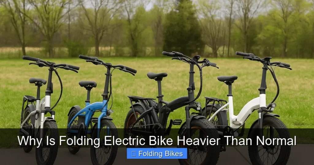 Why Is Folding Electric Bike Heavier Than Normal