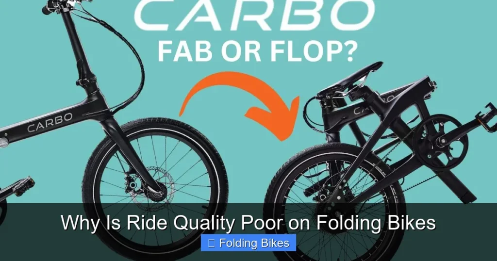 Why Is Ride Quality Poor on Folding Bikes