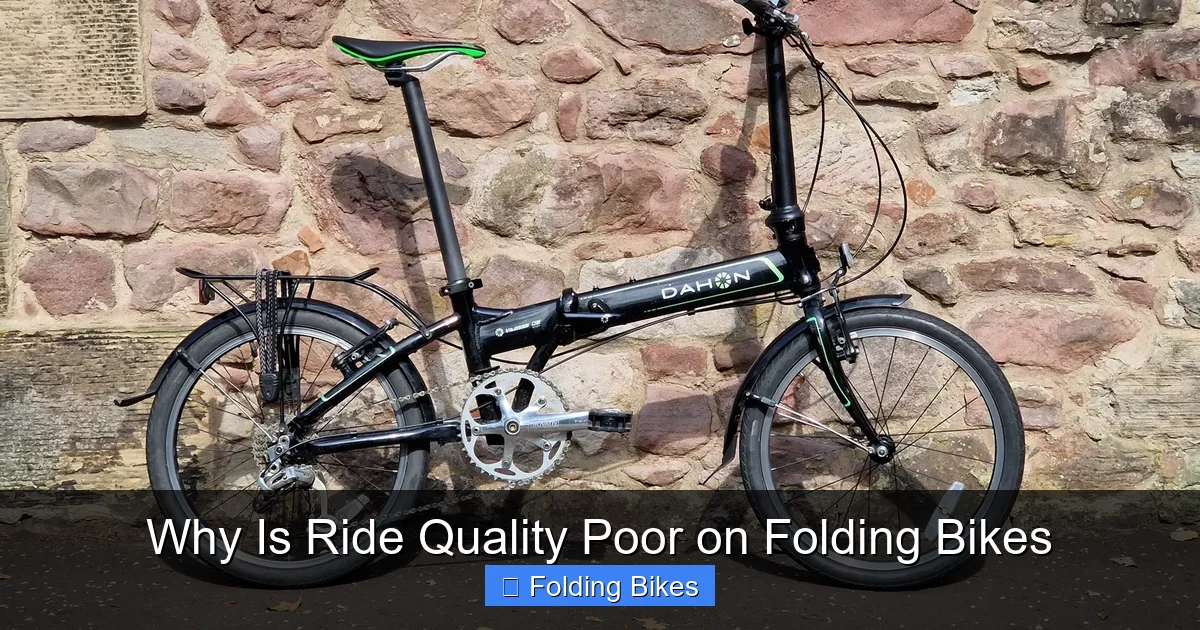 Why Is Ride Quality Poor on Folding Bikes